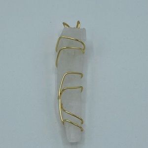 Gold Wire Wrapped Natrolite Handmade Healing Stone